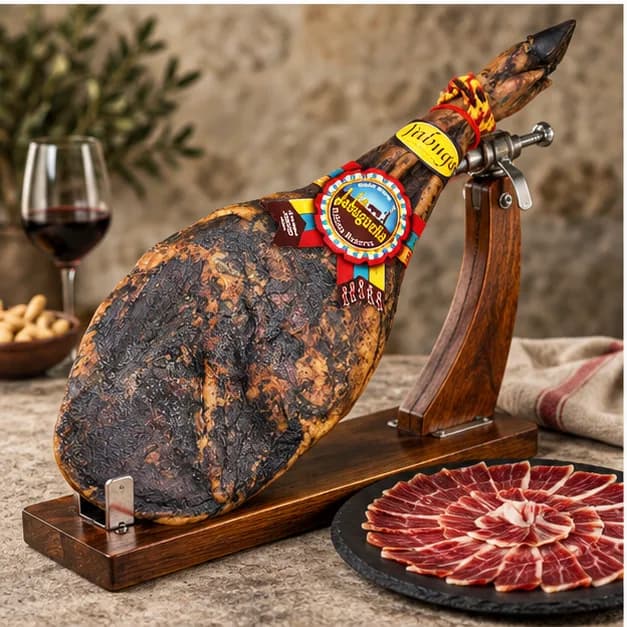 Paleta de Bellota ibérico 50% Raza Ibérica La Jabugueña, en detalle