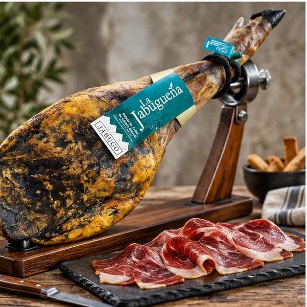 Paleta de Cebo de Campo ibérico 50% Raza Ibérica La Jabugueña, en detalle