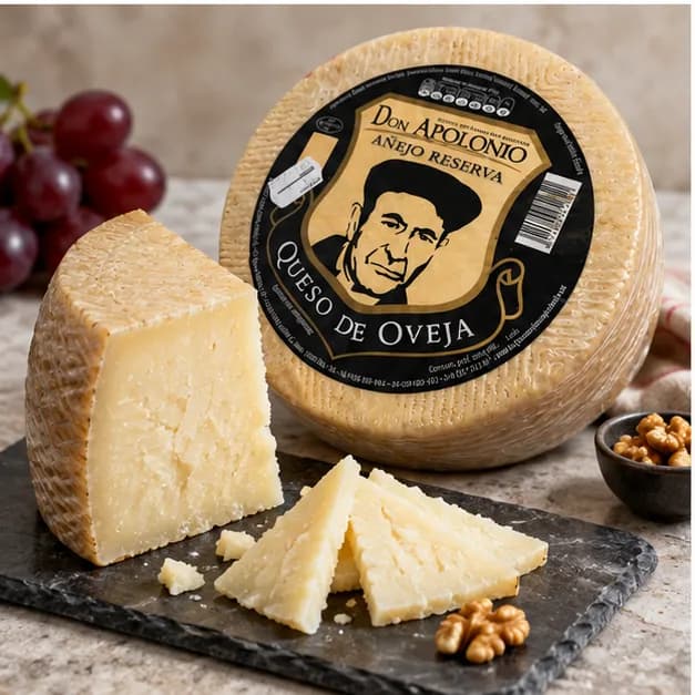 Queso de Oveja Añejo Don Apolonio, en detalle